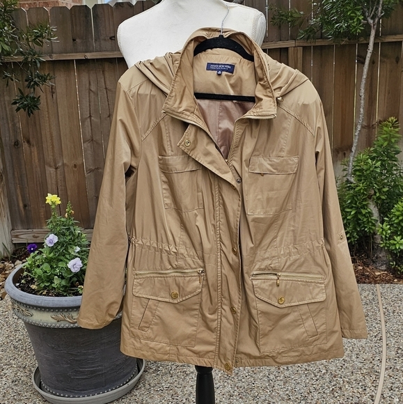 Jones new york signature woman  Anorak Roll Tab Snap Sleeves jacket 2x - Picture 8 of 16